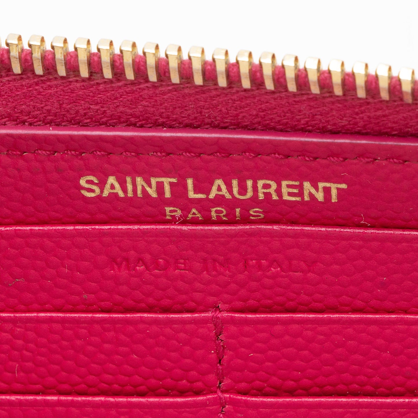 Saint Laurent Matelasse Grain de Poudre Monogram Zip Around Wallet xMdHJp