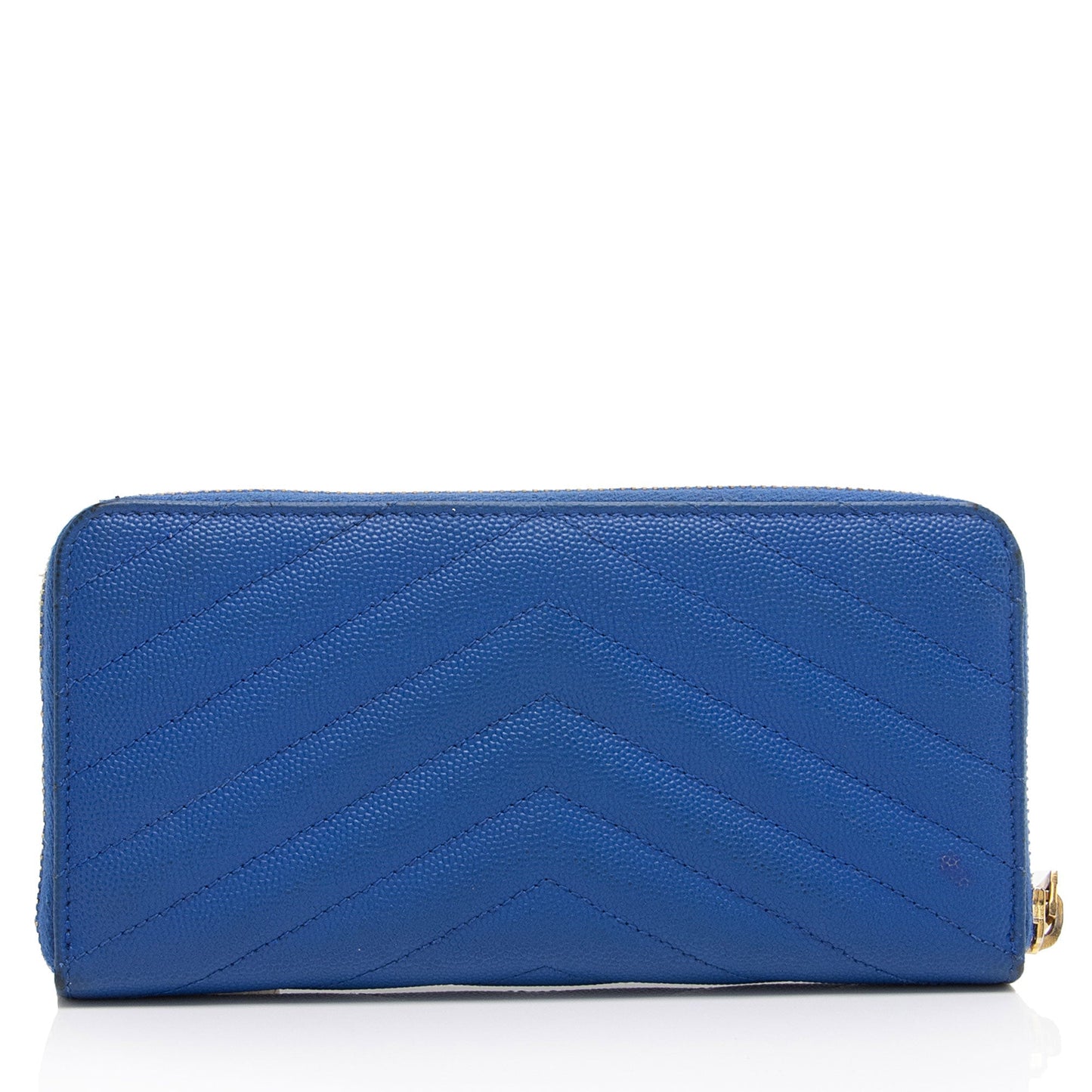 Saint Laurent Matelasse Grain de Poudre Monogram Zip Around Wallet GVAGu1
