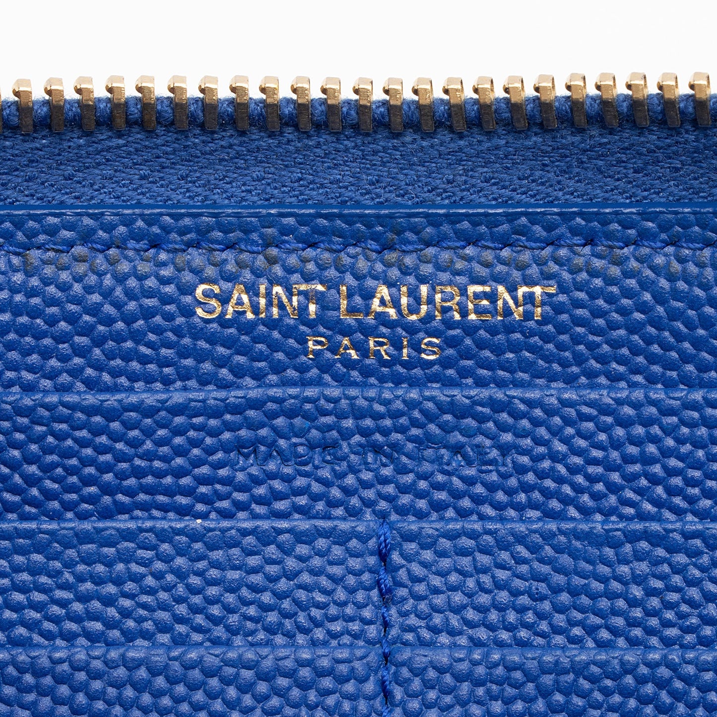 Saint Laurent Matelasse Grain de Poudre Monogram Zip Around Wallet GVAGu1