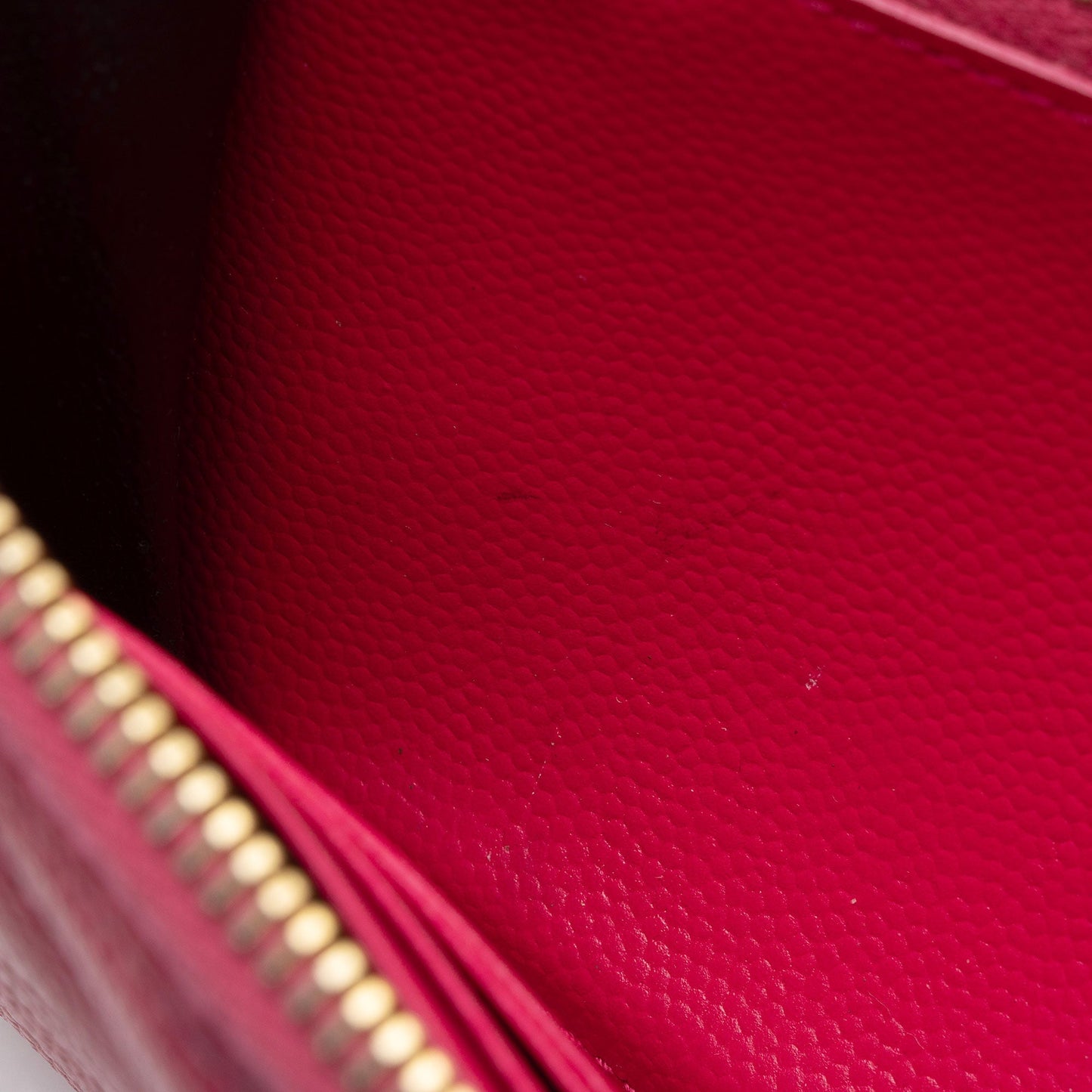 Saint Laurent Matelasse Grain de Poudre Monogram Zip Around Wallet hYPXEX