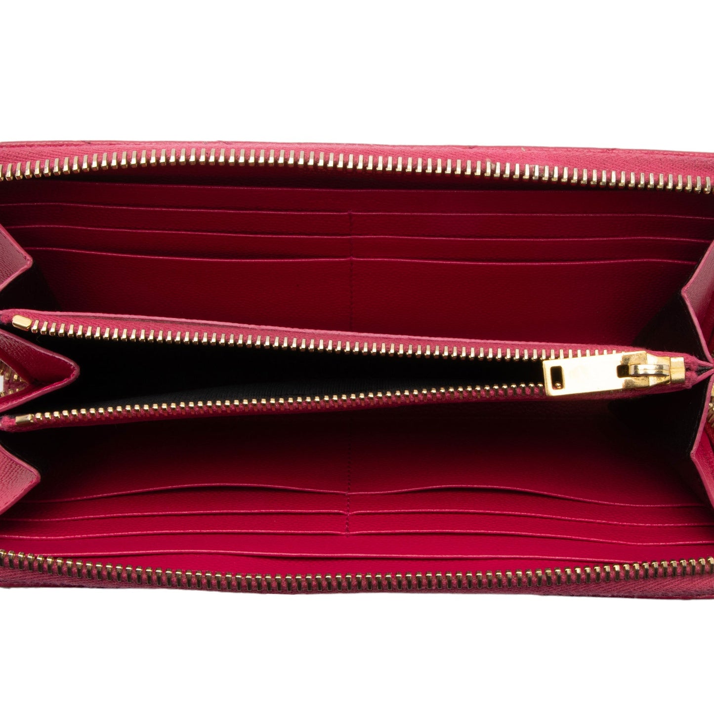 Saint Laurent Matelasse Grain de Poudre Monogram Zip Around Wallet hYPXEX