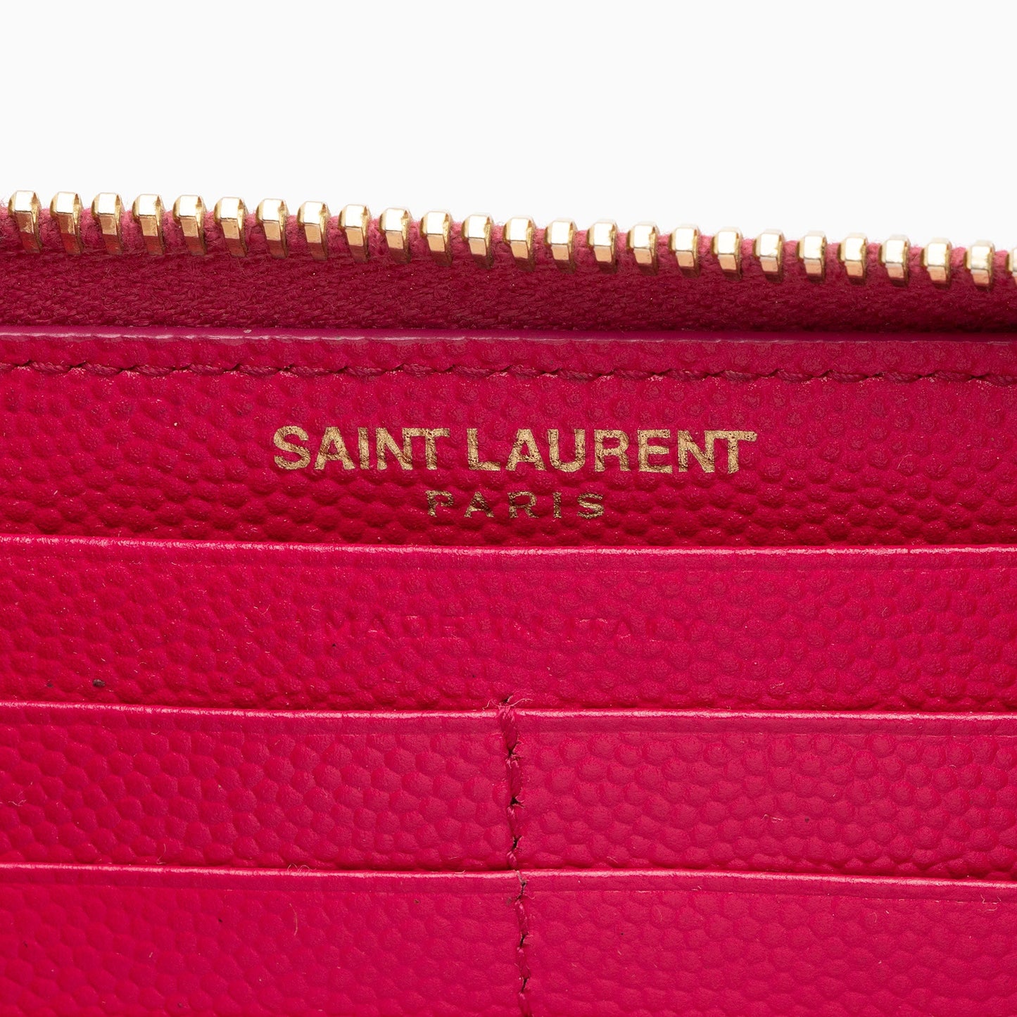 Saint Laurent Matelasse Grain de Poudre Monogram Zip Around Wallet hYPXEX