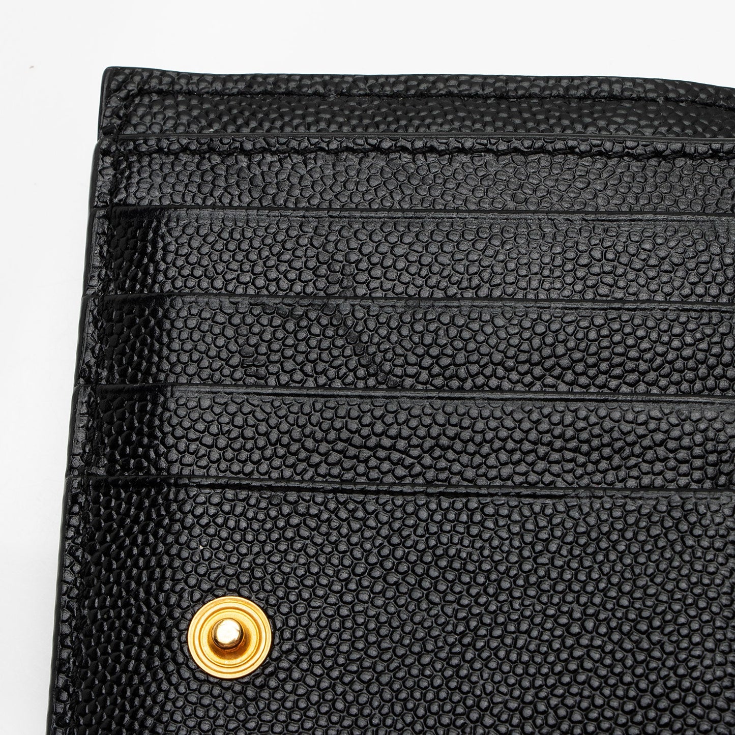 Saint Laurent Matelasse Grain de Poudre Monogram Zipper Card Case GrLbE3