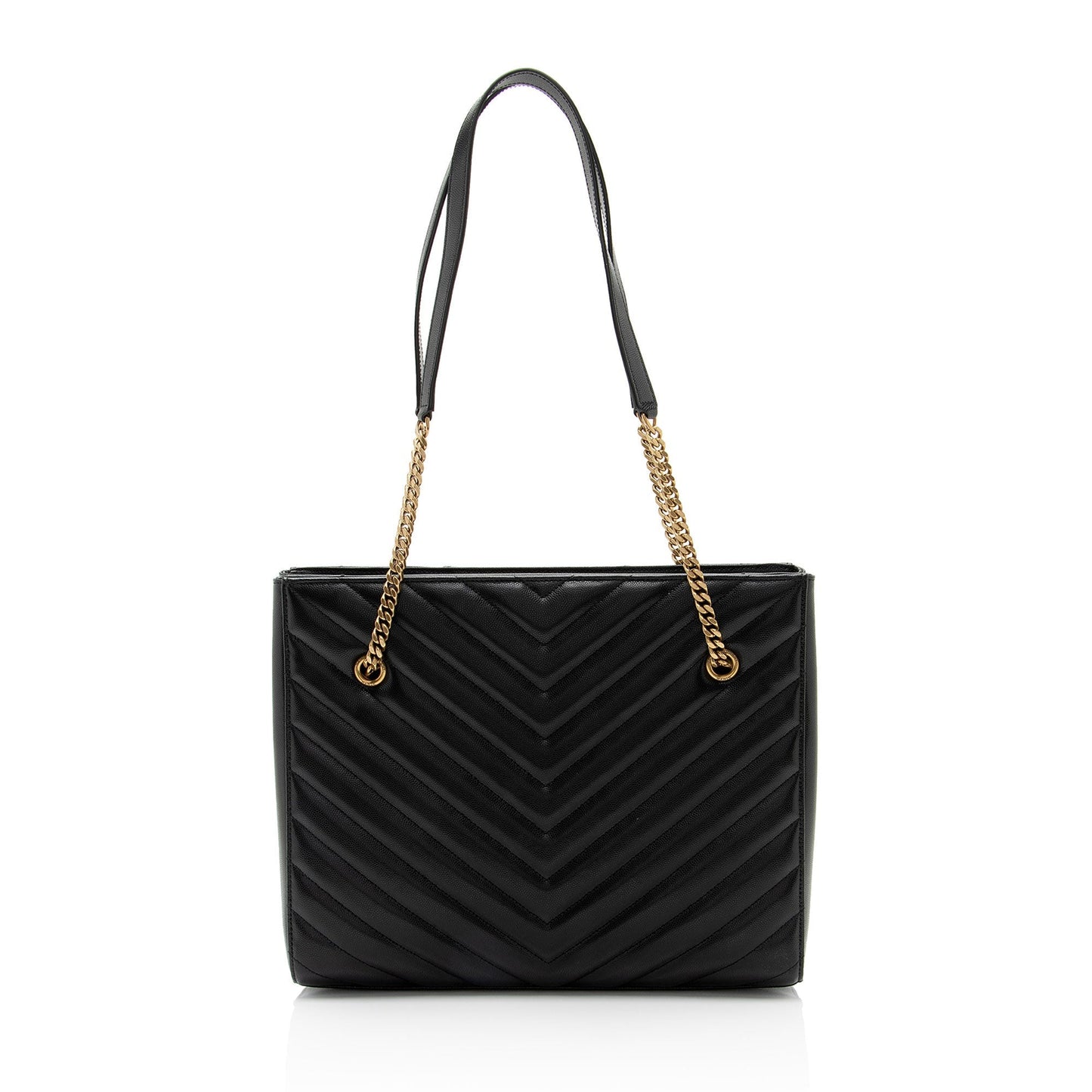 Saint Laurent Matelasse Chevron Grain de Poudre Tribeca Medium Tote OUYeug