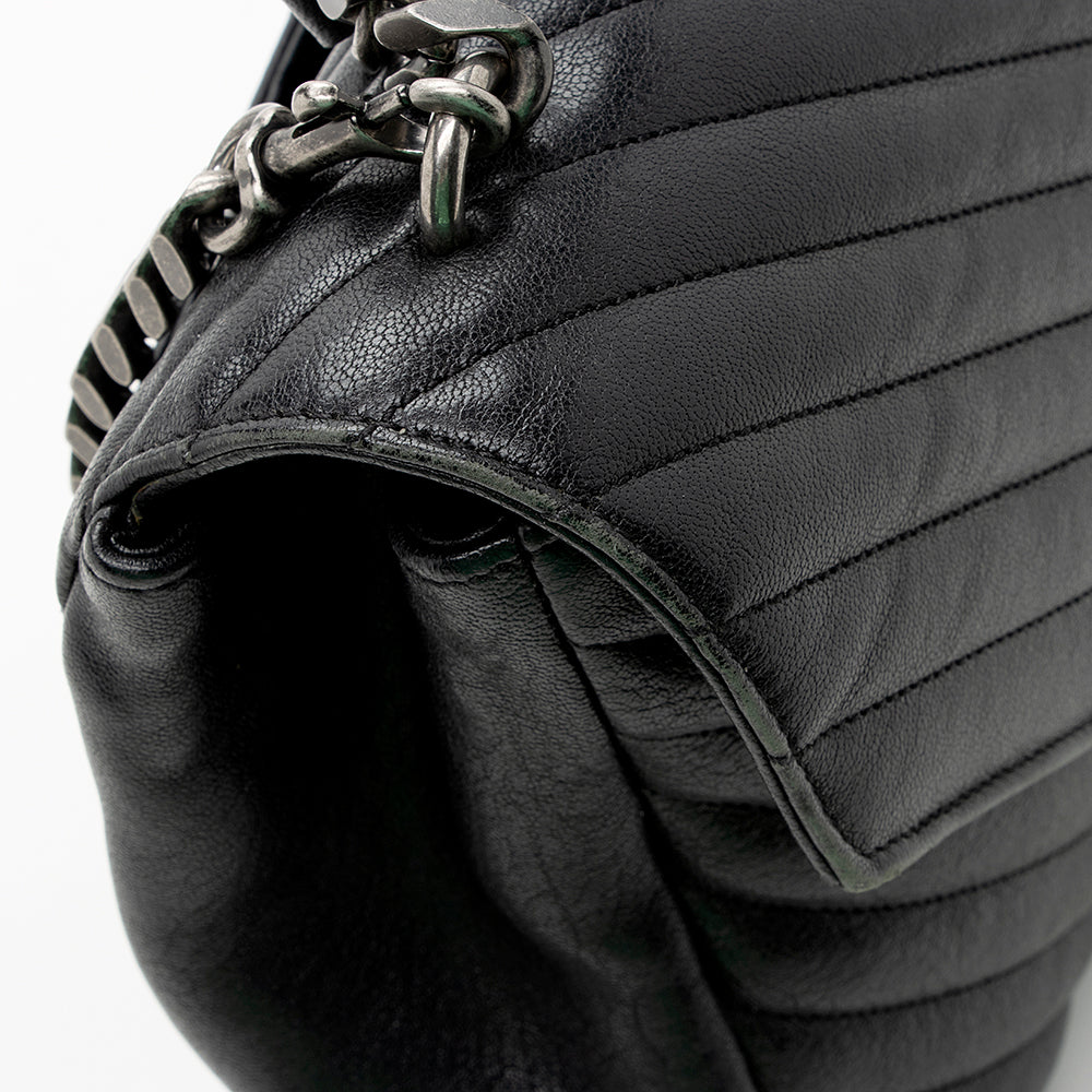Saint Laurent Matelasse Lambskin Classic Monogram Large College Bag 18019