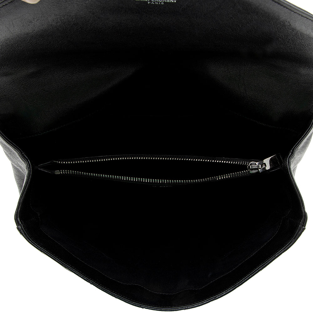 Saint Laurent Matelasse Lambskin Classic Monogram Large College Bag 18019