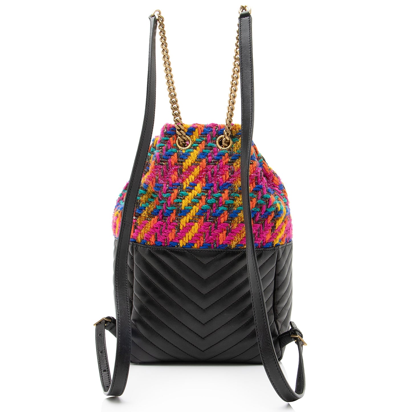 Saint Laurent Matelasse Lambskin Tweed Monogram Joe Backpack 23097