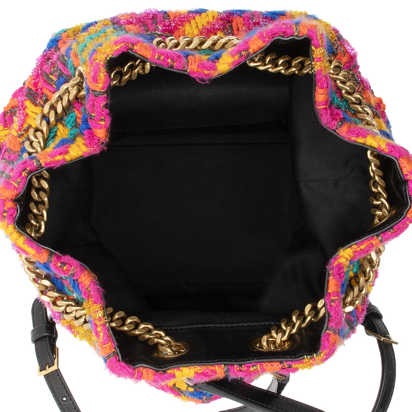 Saint Laurent Matelasse Lambskin Tweed Monogram Joe Backpack 23097