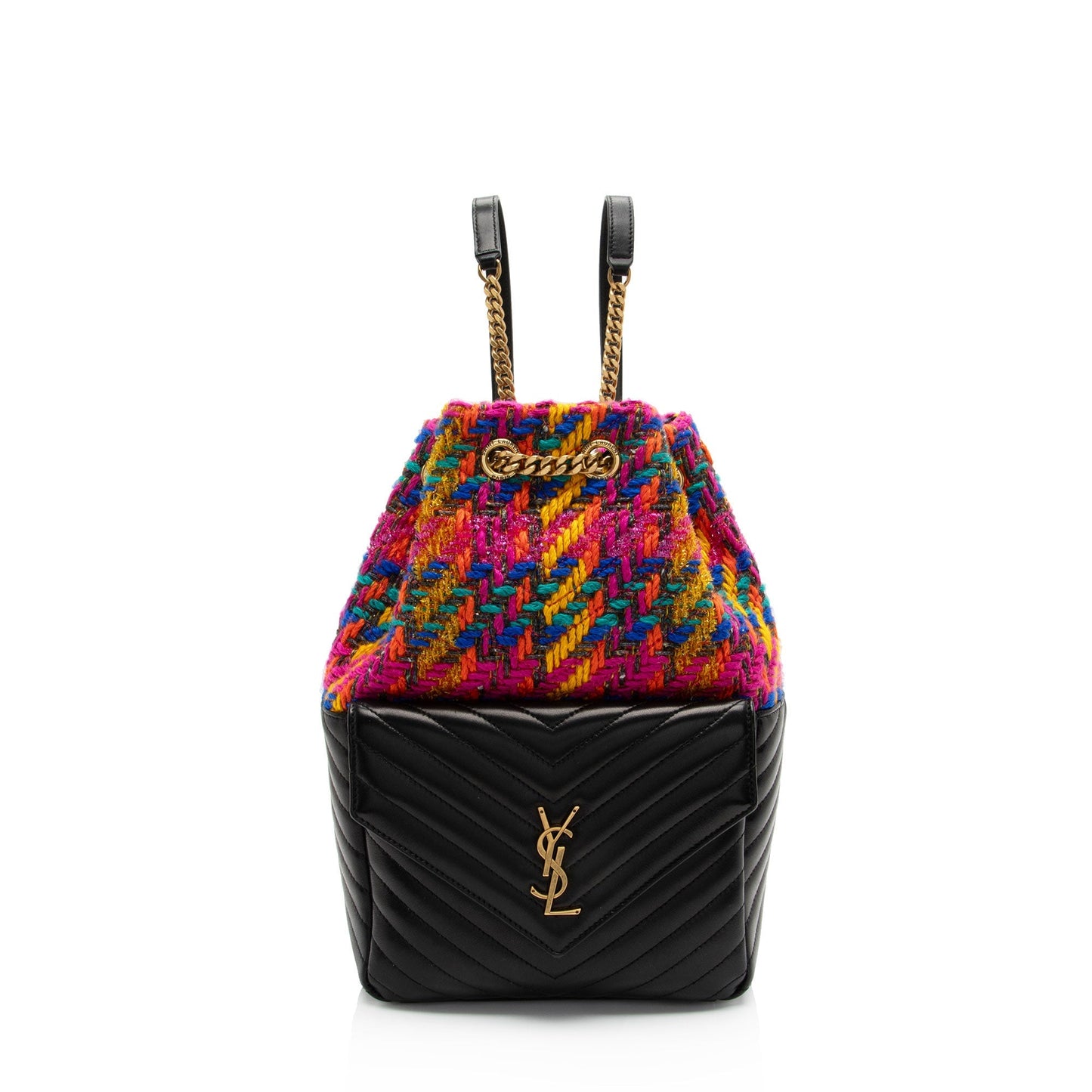 Saint Laurent Matelasse Lambskin Tweed Monogram Joe Backpack akbPI0