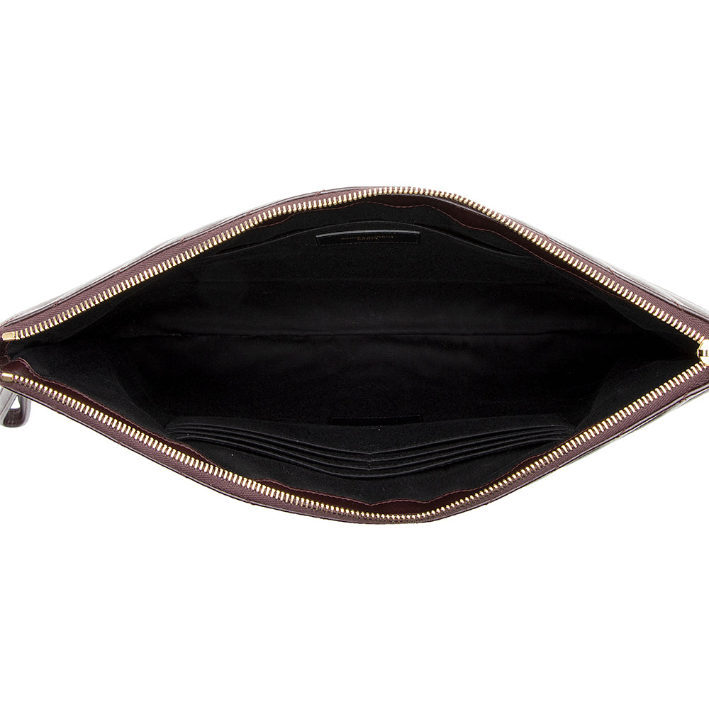 Saint Laurent Matelasse Leather Large Wristlet 16924