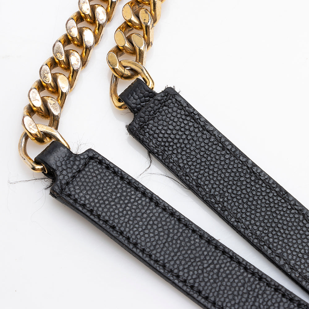Saint Laurent Matelasse Leather Monogram Chain Bo Cassandre Tote - FINAL SALE 21639