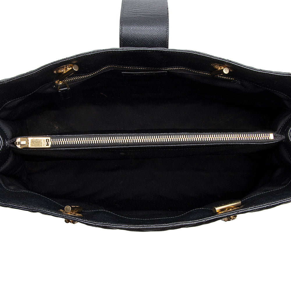 Saint Laurent Matelasse Leather Monogram Chain Bo Cassandre Tote - FINAL SALE 21639