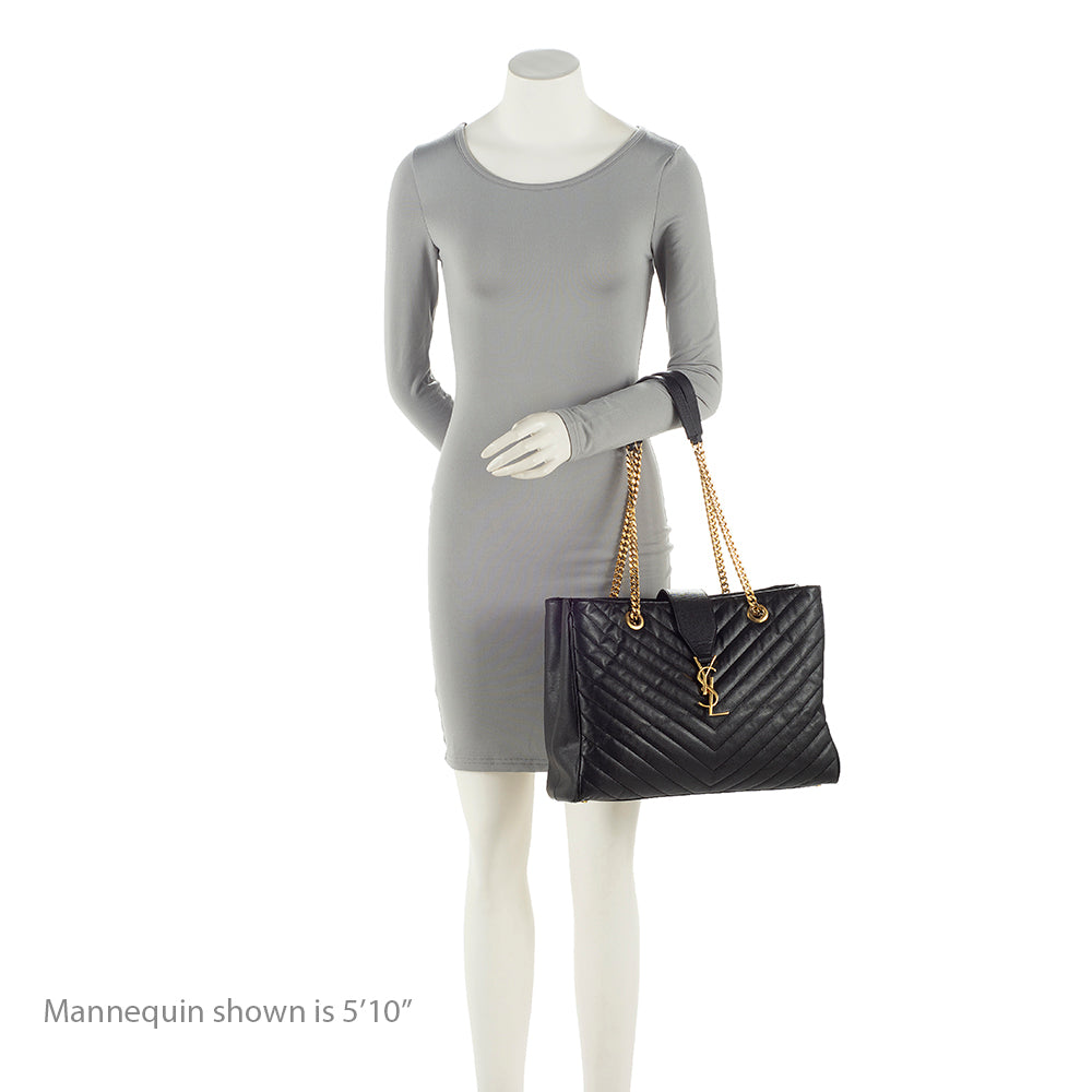 Saint Laurent Matelasse Leather Monogram Chain Bo Cassandre Tote - FINAL SALE 21639