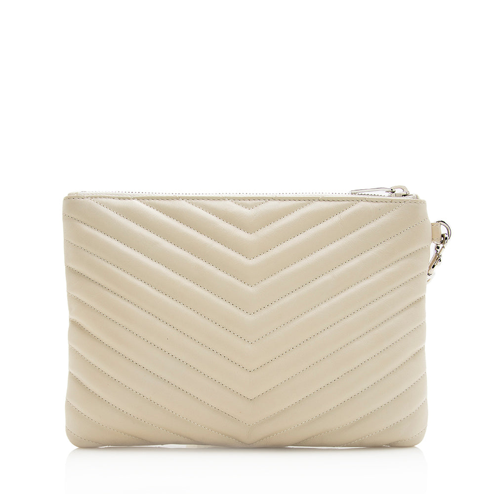 Saint Laurent Matelasse Leather Small Wristlet 20162