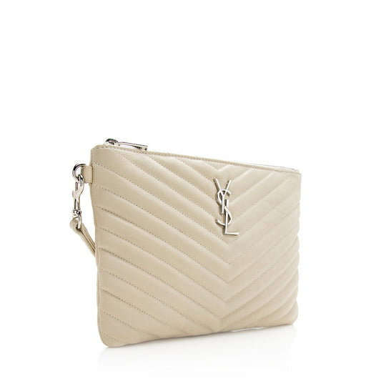 Saint Laurent Matelasse Leather Small Wristlet 20162