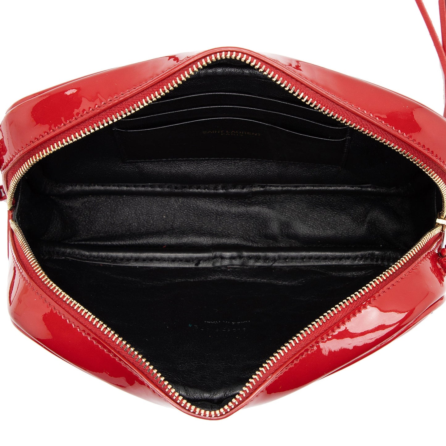 Saint Laurent Matelasse Patent Leather Monogram Lou Mini Camera Bag Z68kf0