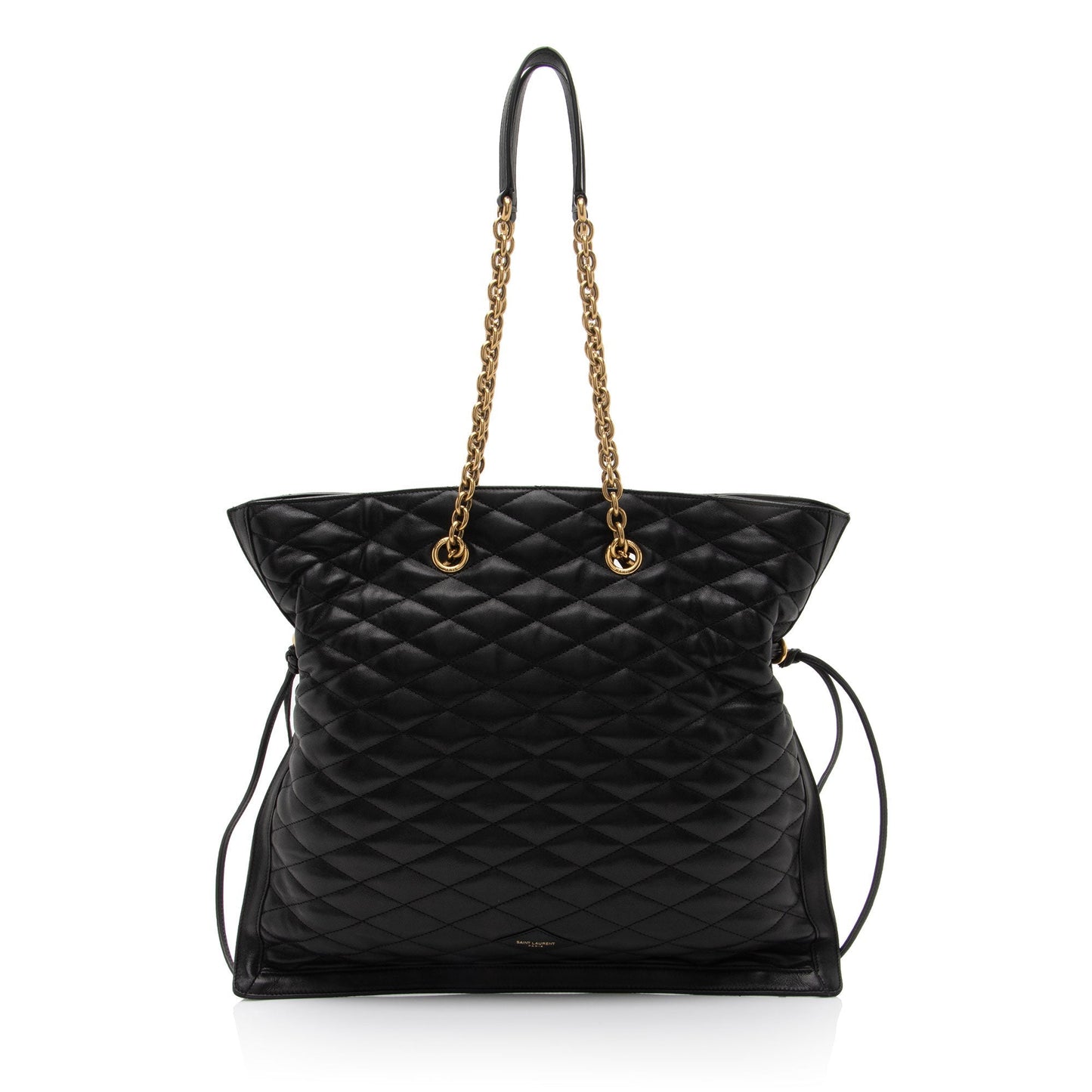 Saint Laurent Matelasse Quilted YSL Pochon Drawstring Tote EoGX4B