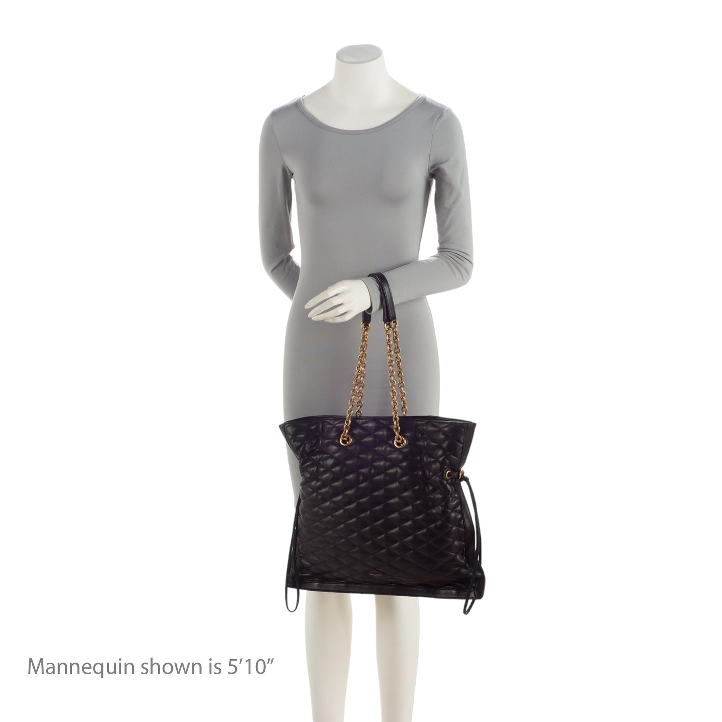 Saint Laurent Matelasse Quilted YSL Pochon Drawstring Tote EoGX4B