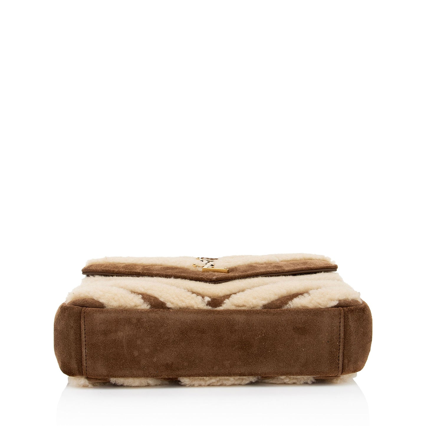Saint Laurent Matelasse Shearling Nubuck College Medium Shoulder Bag aCkyln