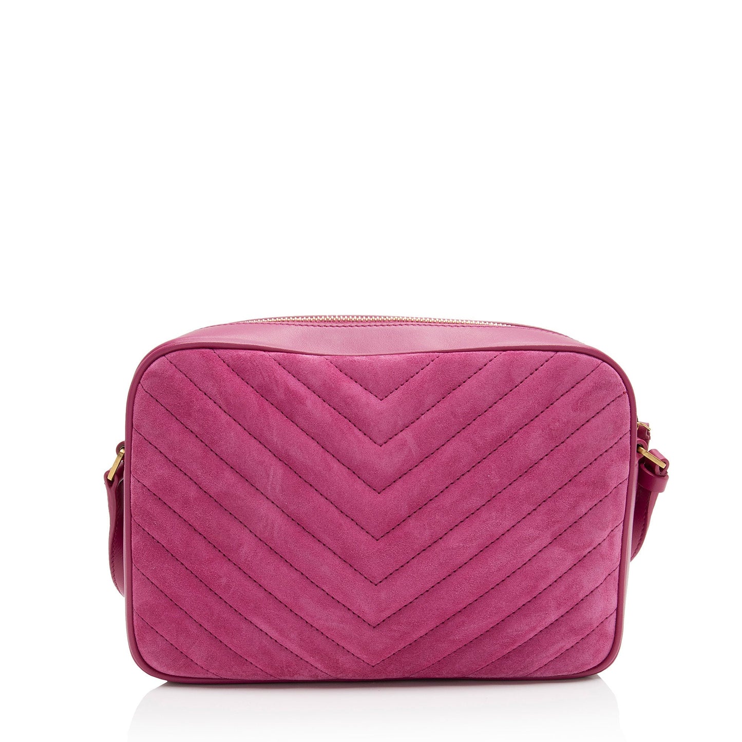 Saint Laurent Matelasse Suede Monogram Lou Camera Bag Y84S5Z
