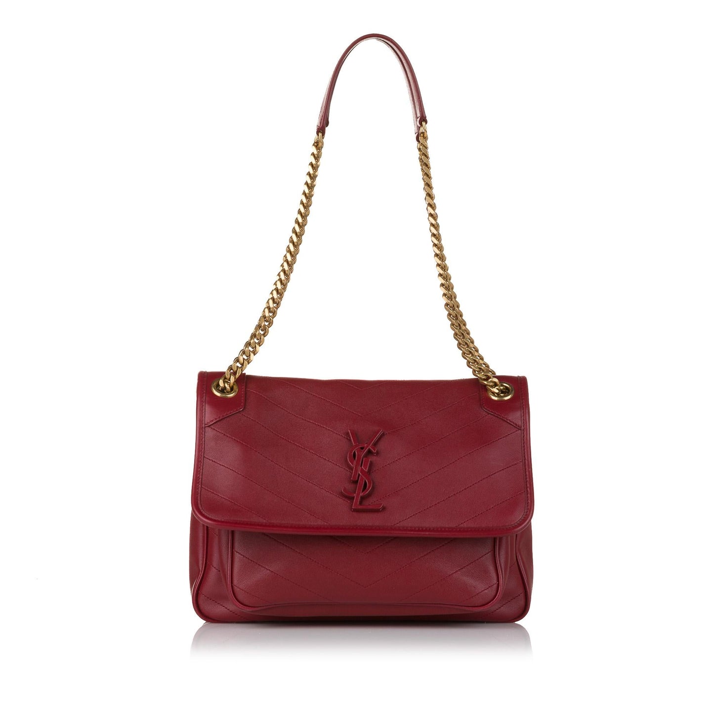 Saint Laurent Medium Niki Leather Shoulder Bag (SHG-31985