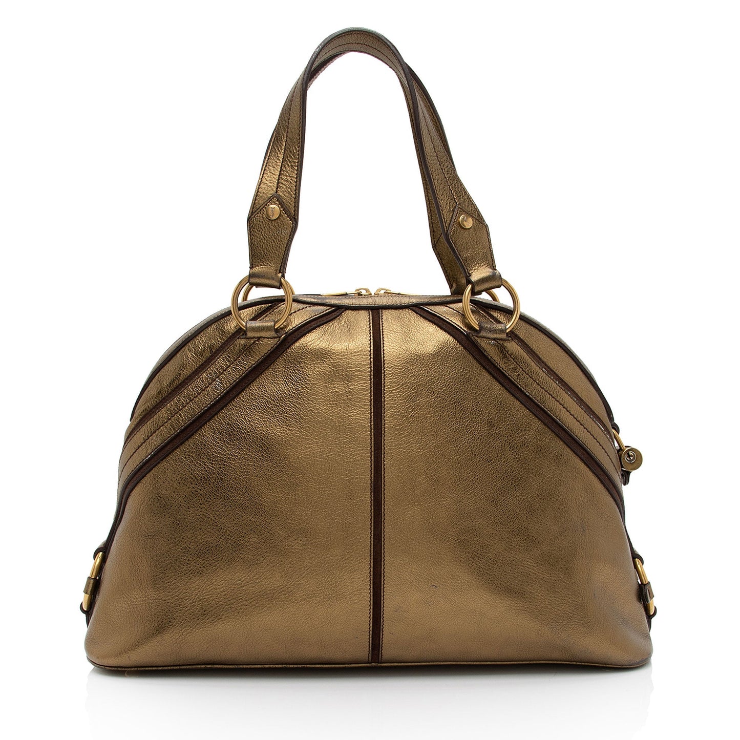 Saint Laurent Metallic Calfskin Muse Large Satchel hk5NIK