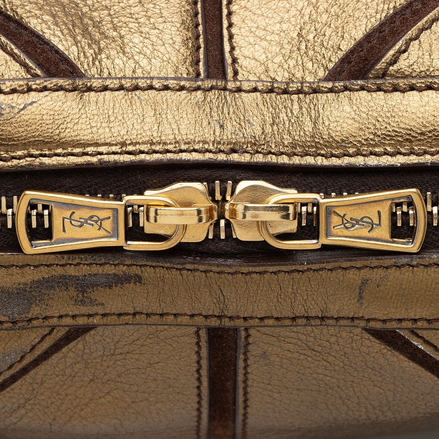 Saint Laurent Metallic Calfskin Muse Large Satchel hk5NIK