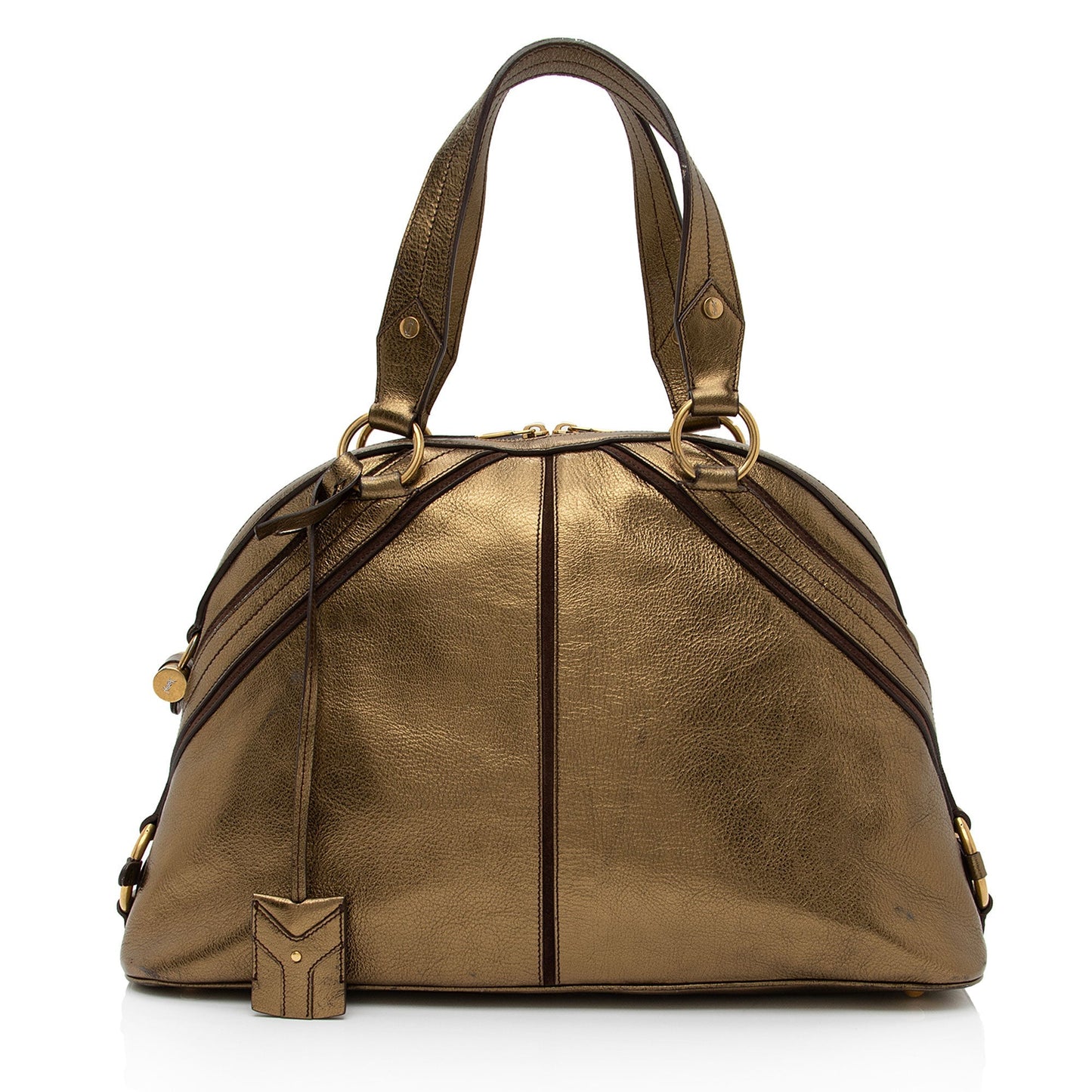 Saint Laurent Metallic Calfskin Muse Large Satchel hk5NIK