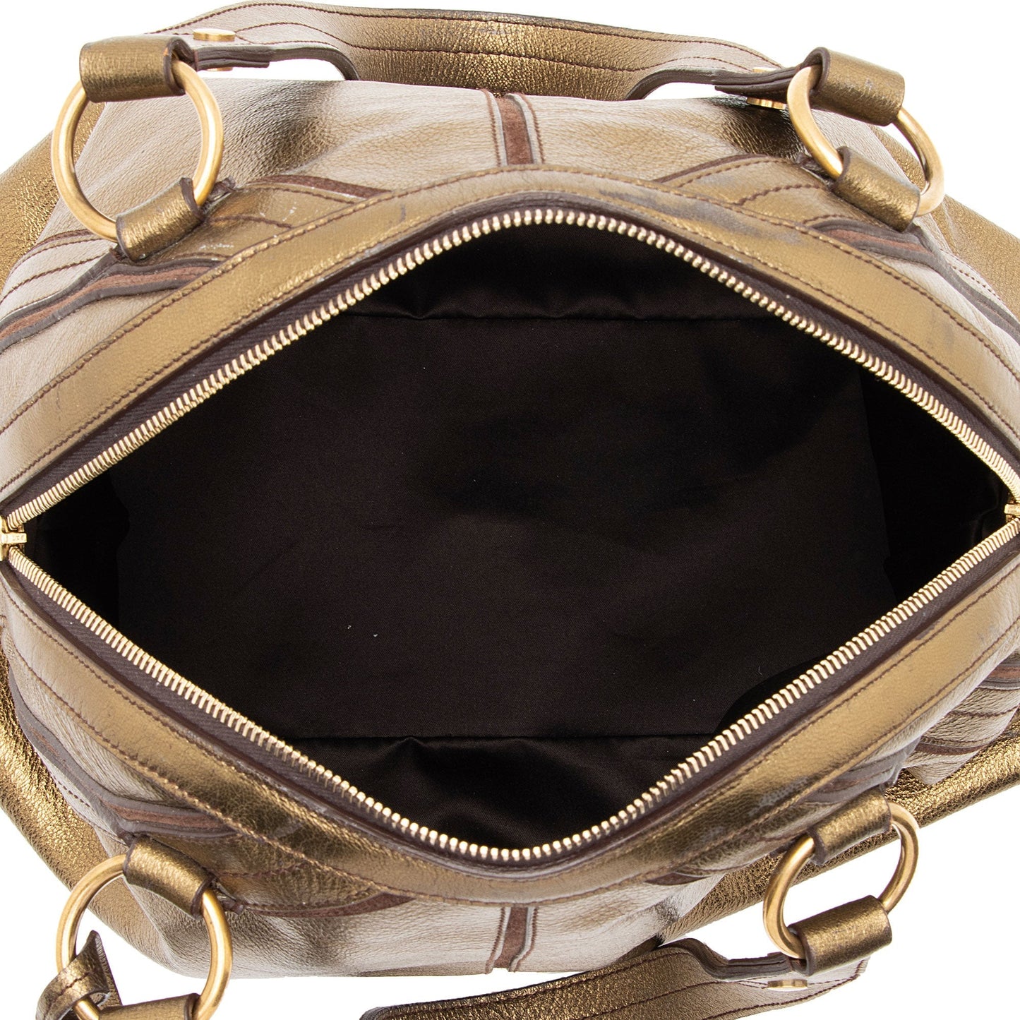 Saint Laurent Metallic Calfskin Muse Large Satchel hk5NIK
