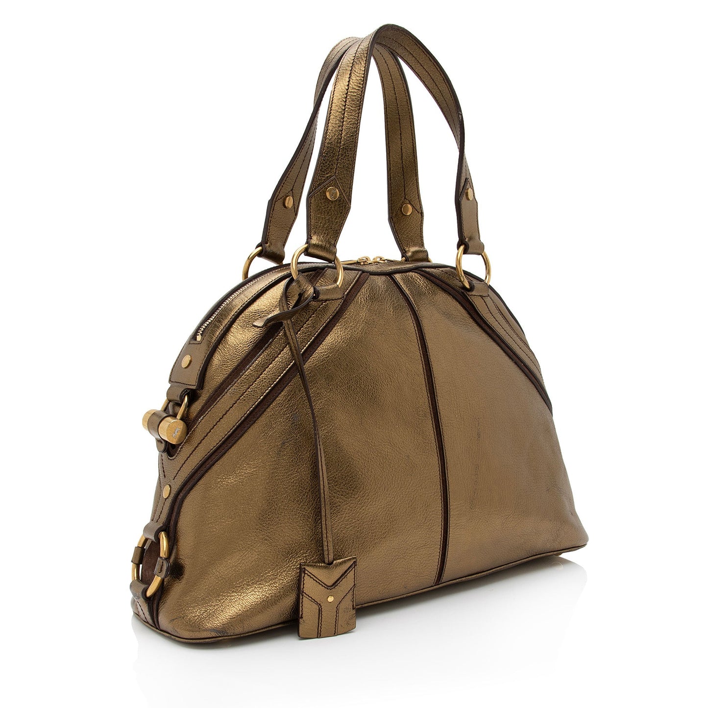 Saint Laurent Metallic Calfskin Muse Large Satchel hk5NIK