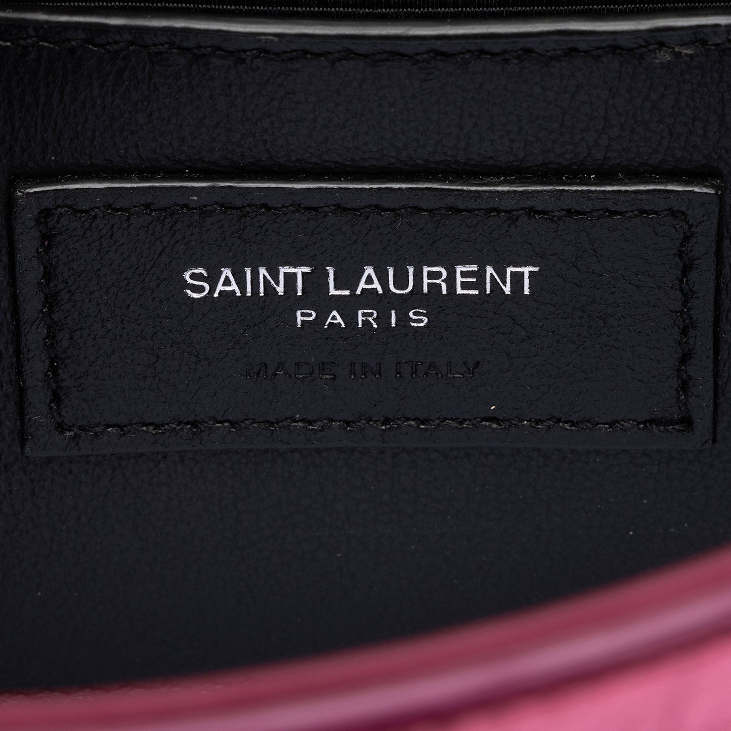 Saint Laurent Metallic Croc Embossed Leather Monogram Small Envelope Bag NH7kKe