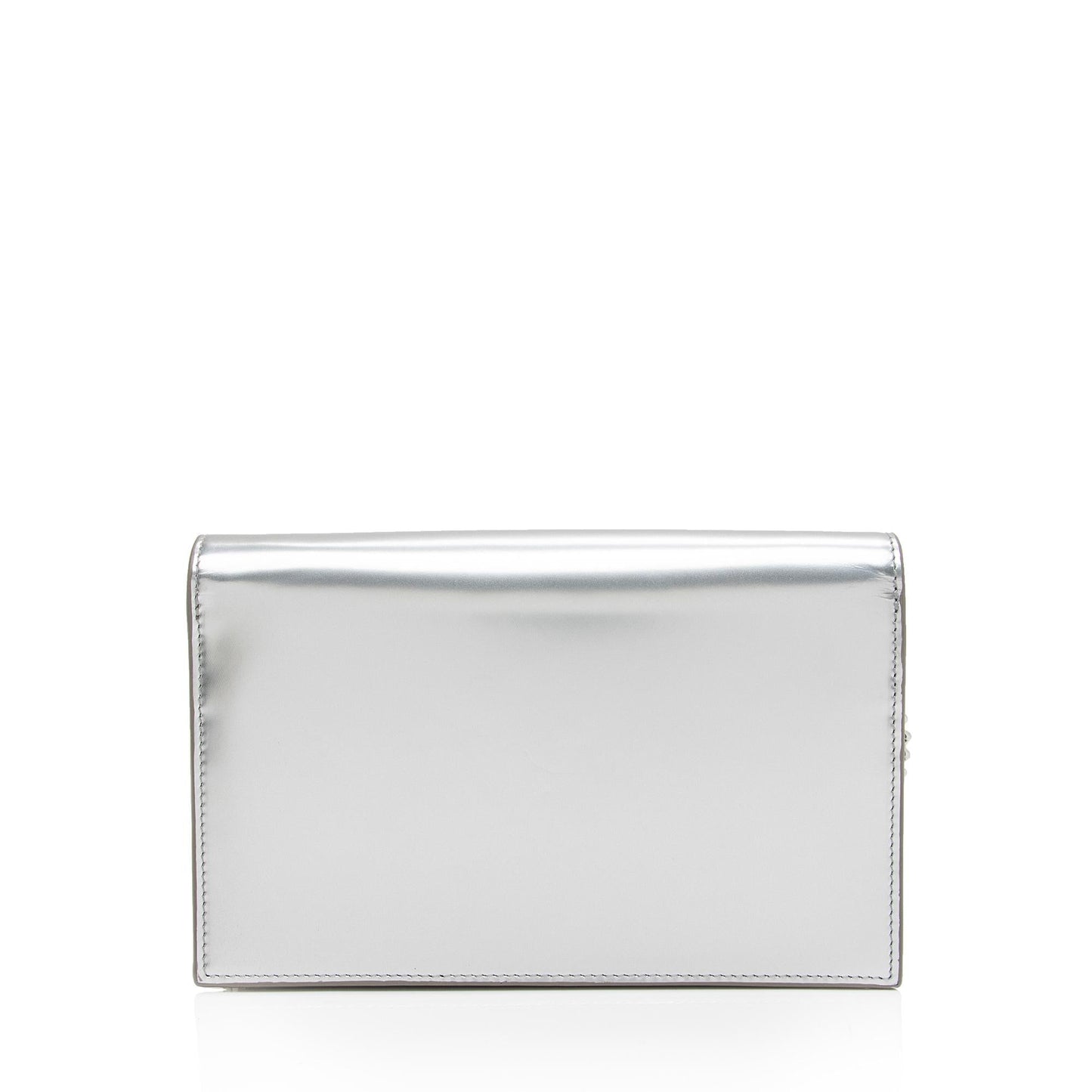 Saint Laurent Metallic Leather Monogram Kate Tassel Chain Wallet L70MqM