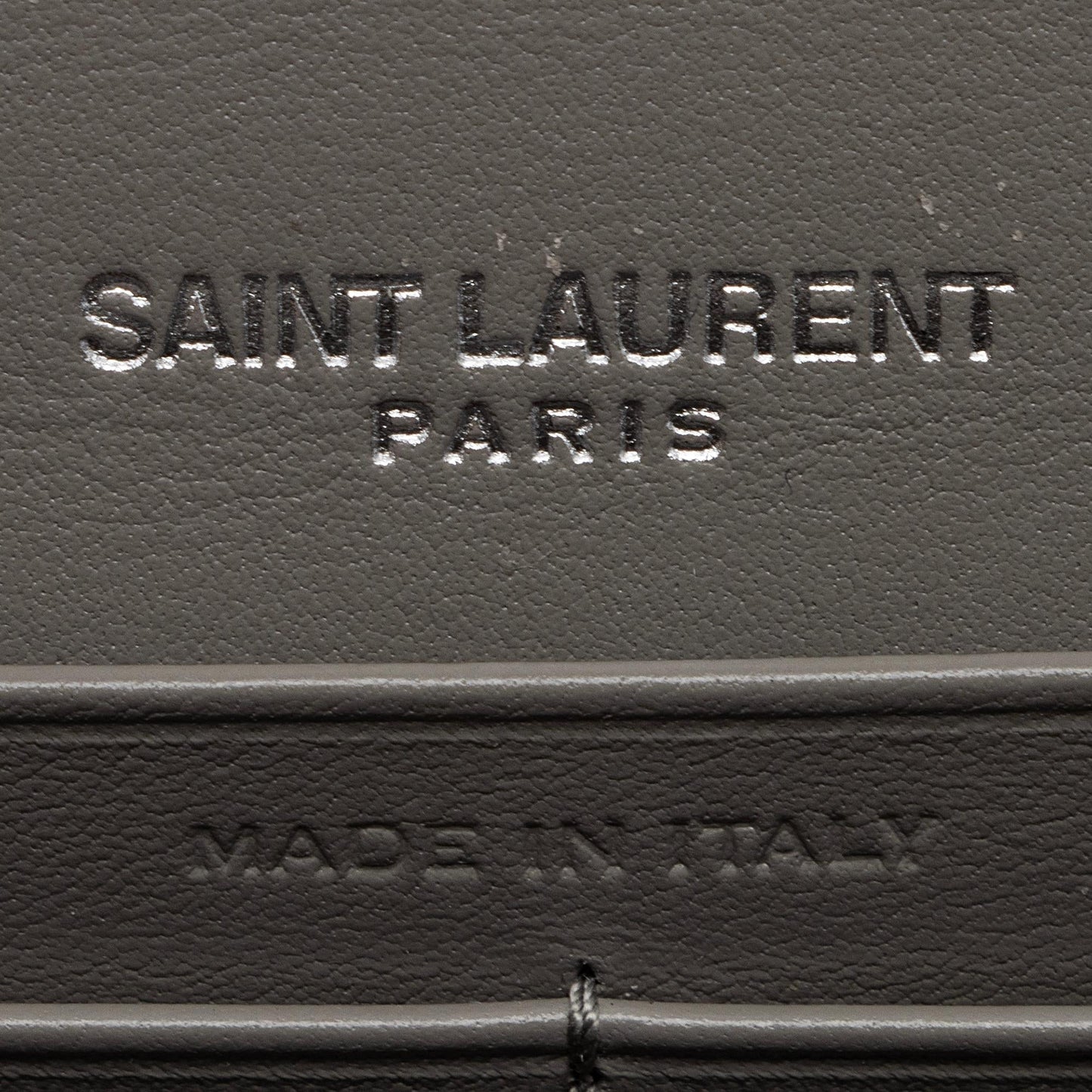Saint Laurent Metallic Leather Monogram Kate Tassel Chain Wallet L70MqM