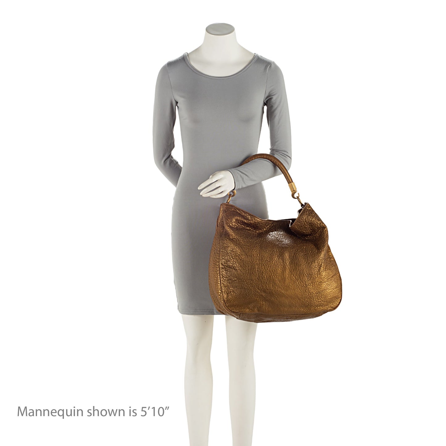 Saint Laurent Metallic Leather Roady Large Hobo 1waUqq