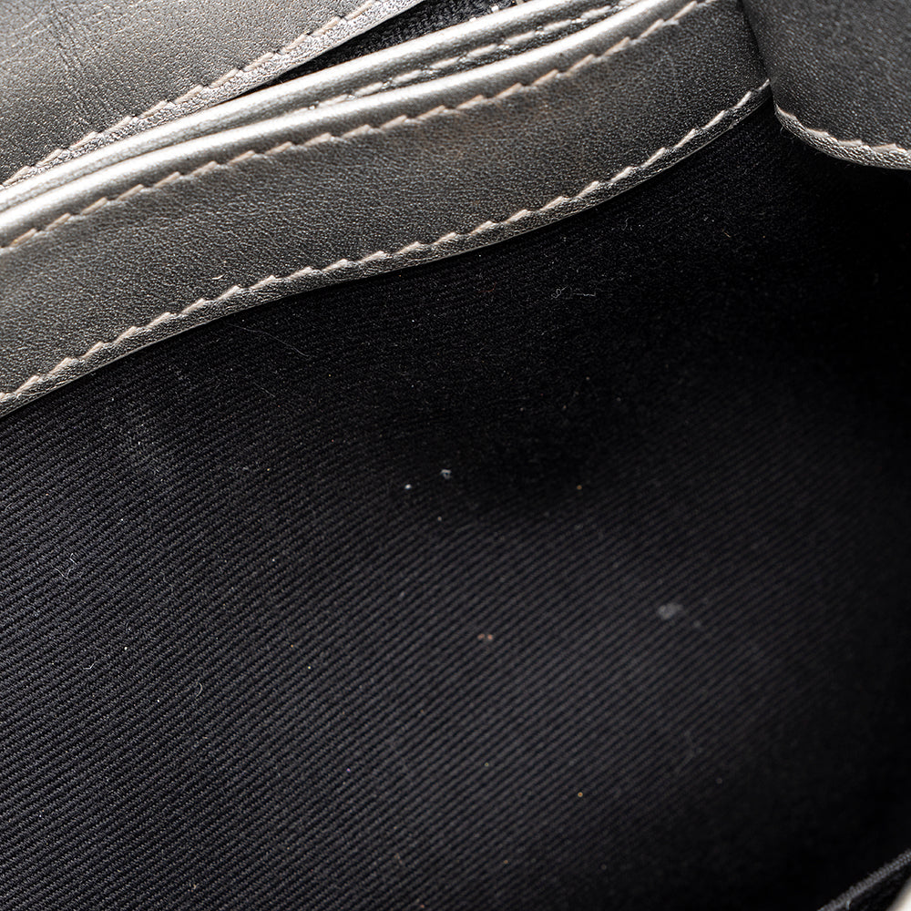 Saint Laurent Metallic Matelasse Calfskin LouLou Toy Crossbody Bag 21046