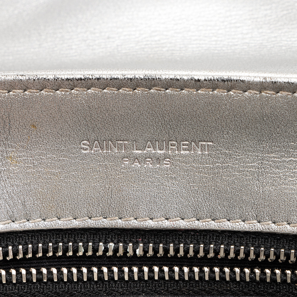 Saint Laurent Metallic Matelasse Calfskin LouLou Toy Crossbody Bag 21046