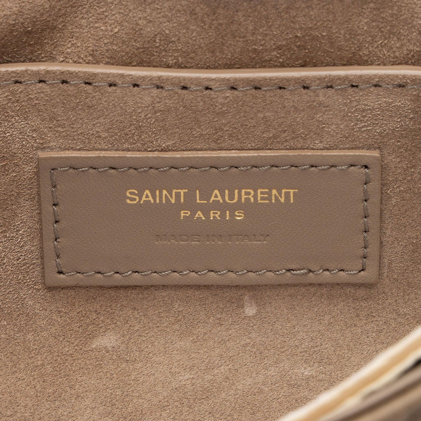 Saint Laurent Metallic Quilted Satin Monogram Le 57 Hobo 87vuVp