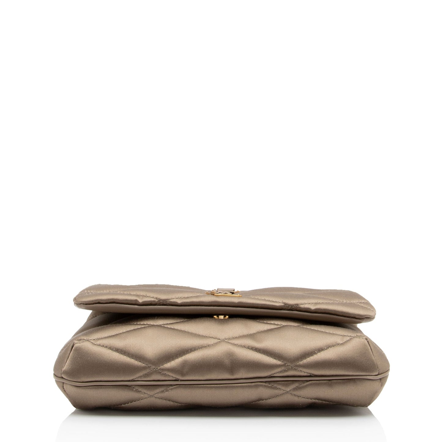 Saint Laurent Metallic Quilted Satin Monogram Le 57 Hobo Ef16wM