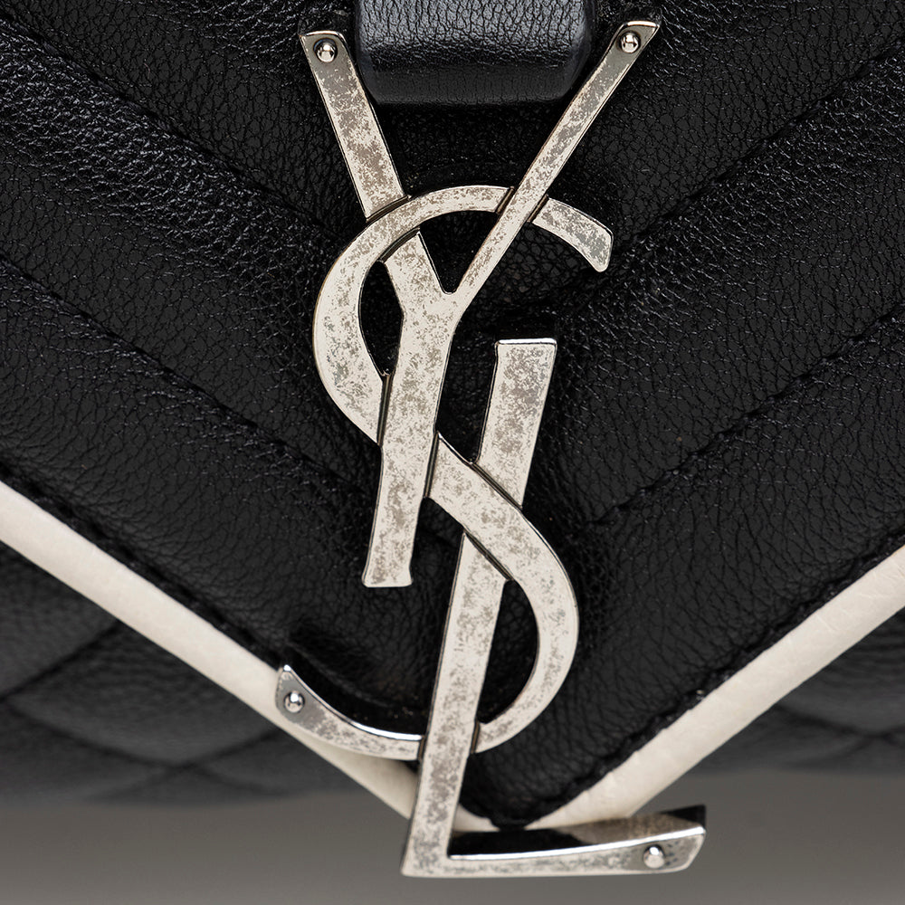 Saint Laurent Mixed Matelasse Calfskin Classic Monogram Soft Large Shoulder Bag 18799