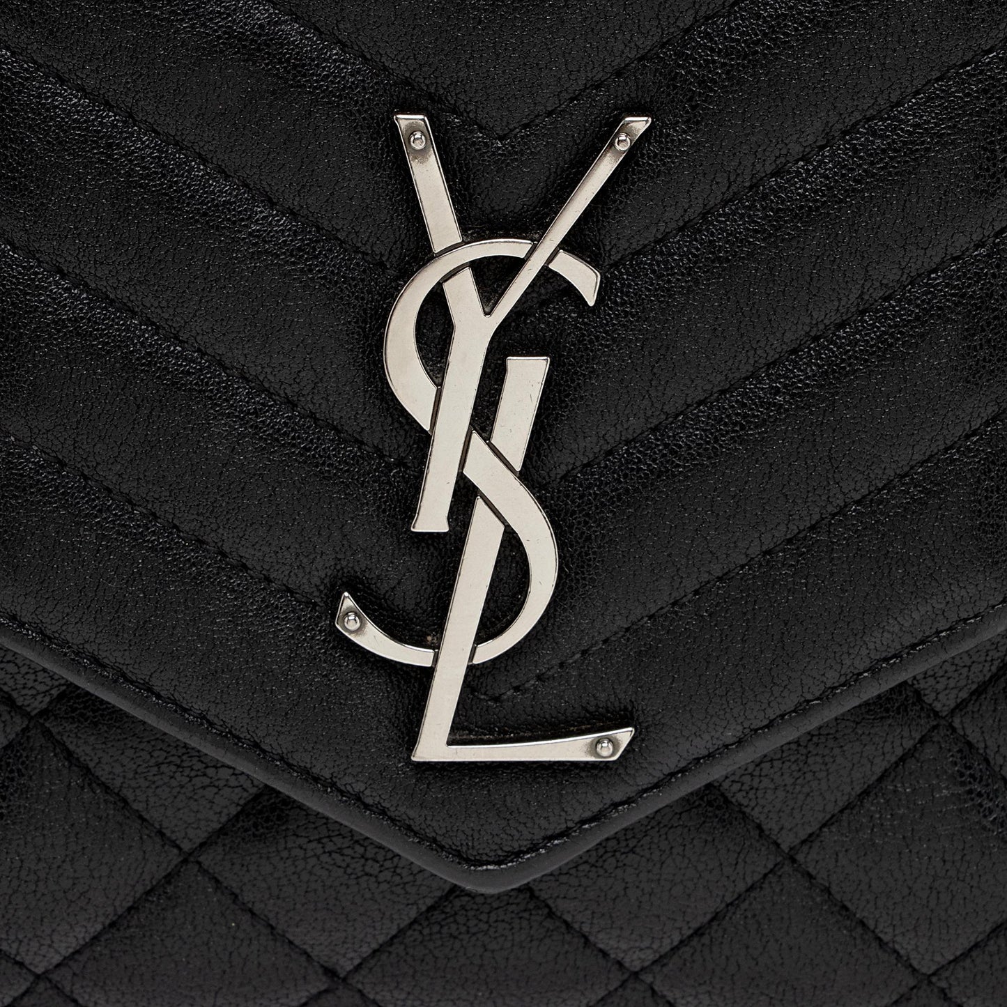 Saint Laurent Mixed Matelasse Calfskin Monogram Chain Wallet f944Ez
