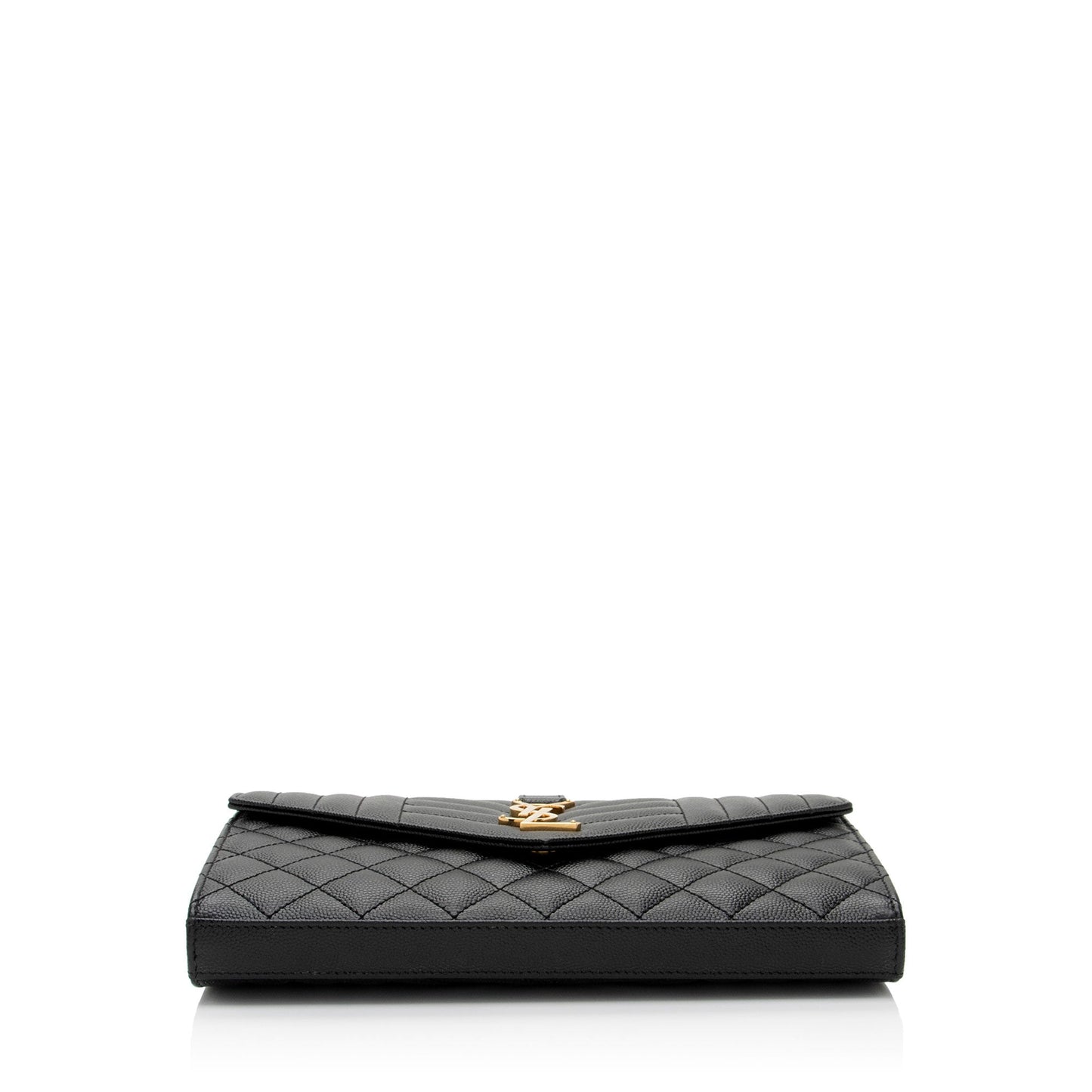 Saint Laurent Mixed Matelasse Calfskin Monogram Chain Wallet q01O3t