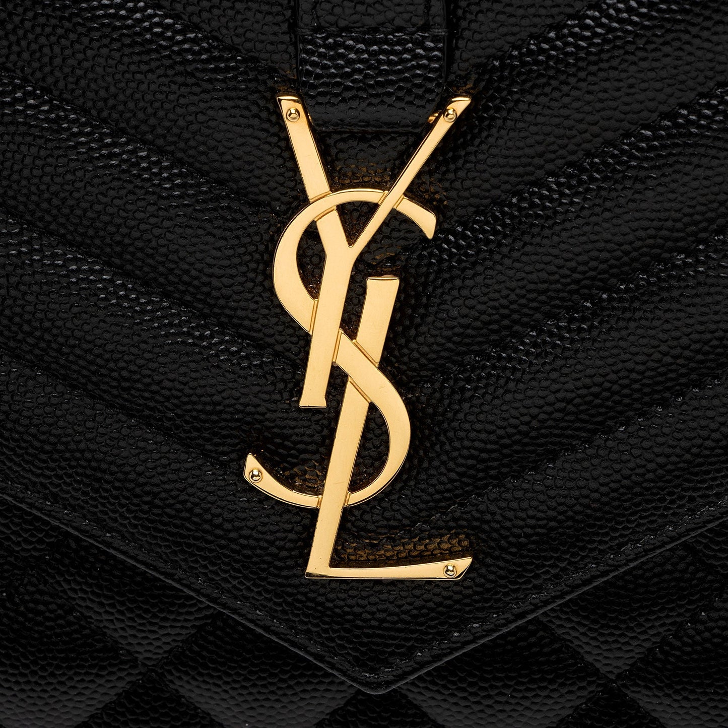 Saint Laurent Mixed Matelasse Calfskin Monogram Chain Wallet q01O3t