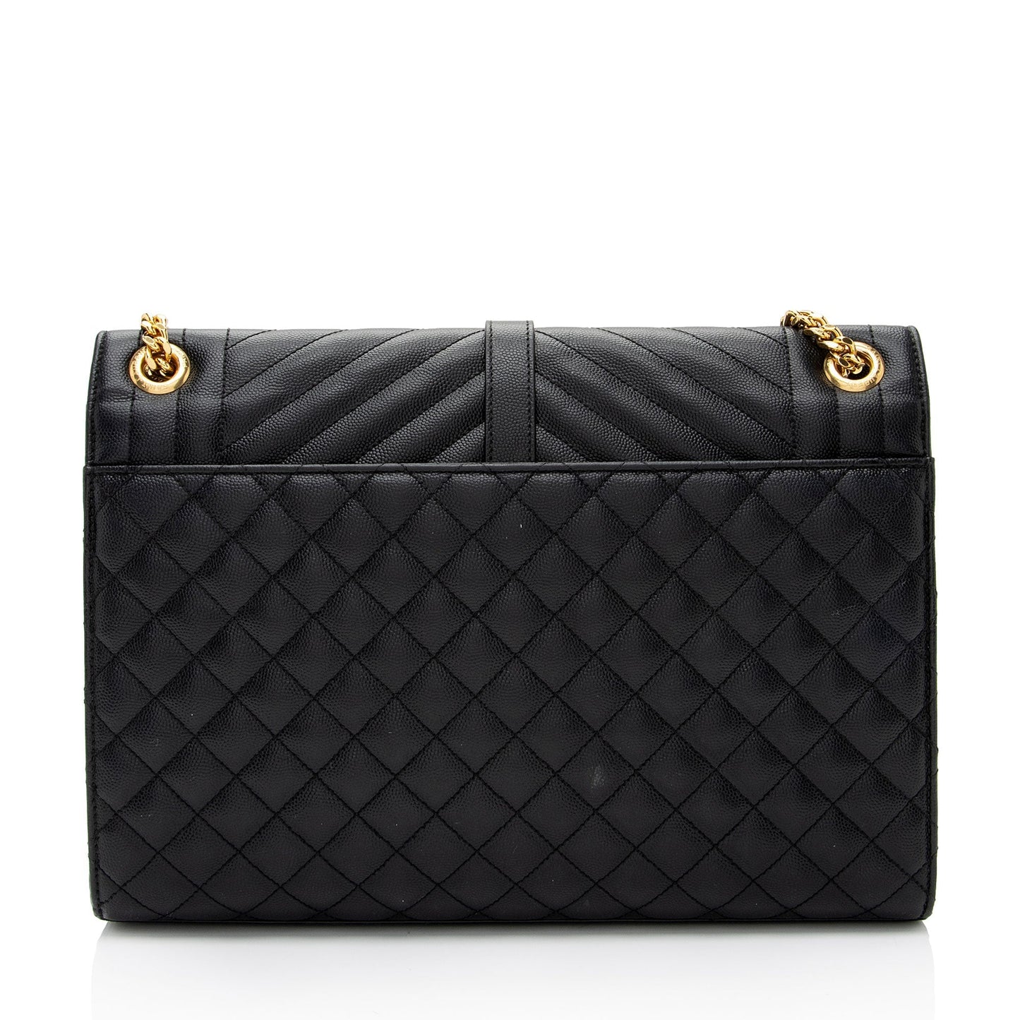 Saint Laurent Mixed Matelasse Grain de Poudre Monogram Large Envelope Bag bhZZVe