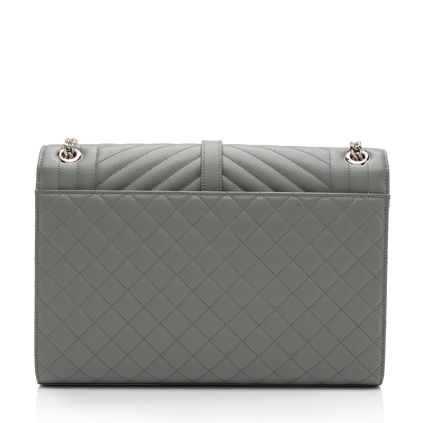 Saint Laurent Mixed Matelasse Grain de Poudre Monogram Large Envelope Bag 9oCzj0