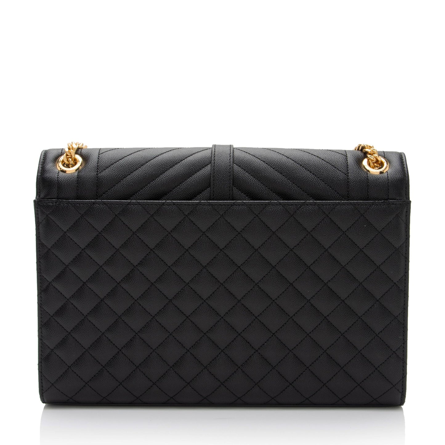 Saint Laurent Mixed Matelasse Grain de Poudre Monogram Large Envelope Bag xlS4gs