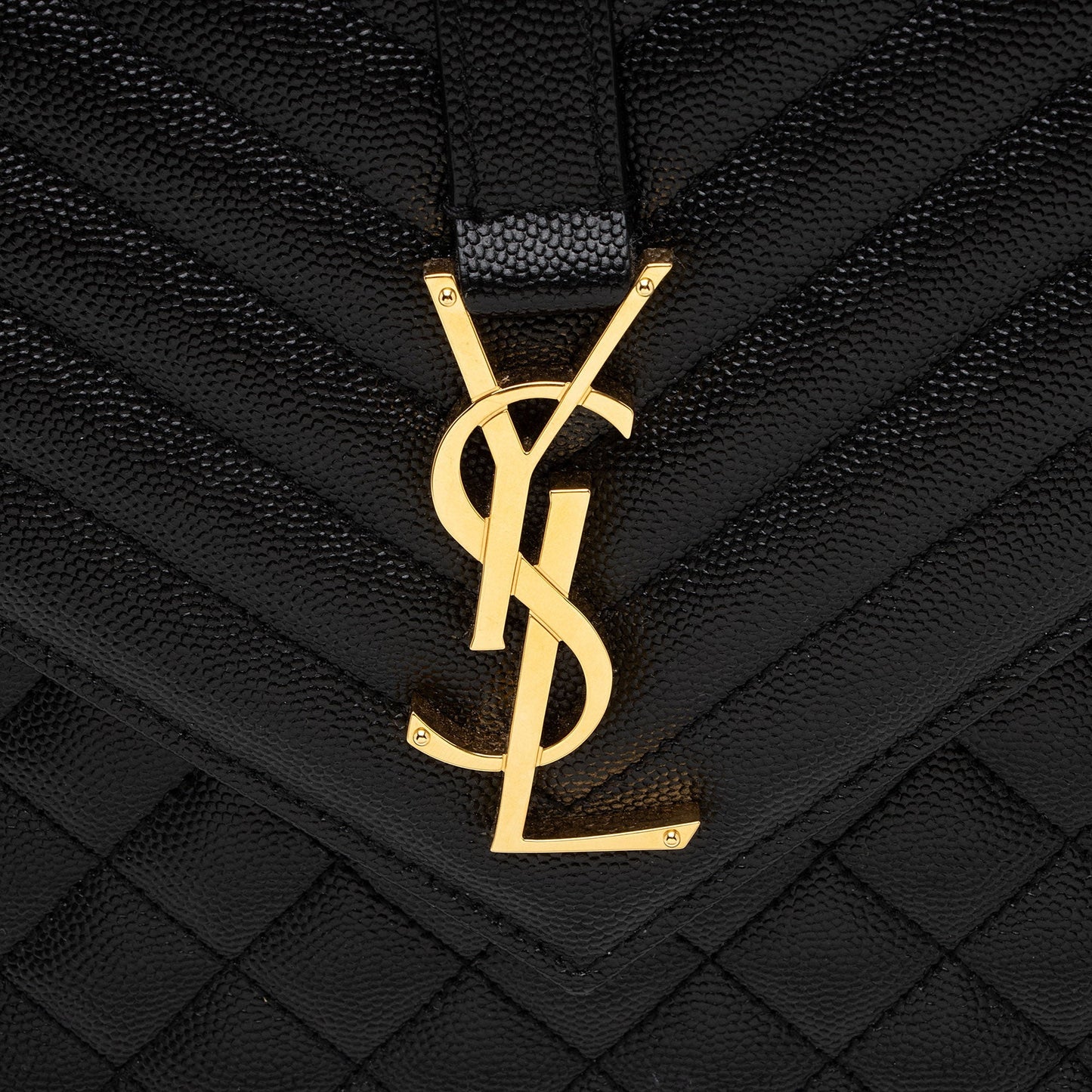Saint Laurent Mixed Matelasse Grain de Poudre Monogram Large Envelope Bag xlS4gs