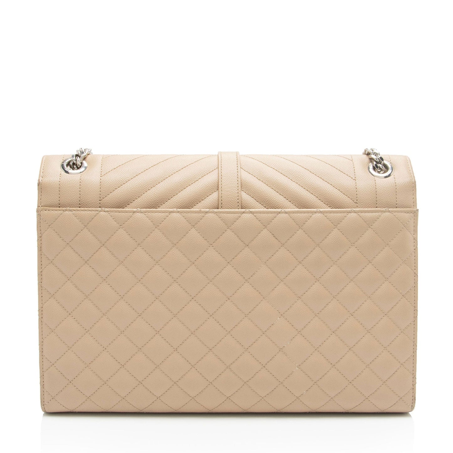 Saint Laurent Mixed Matelasse Grain de Poudre Monogram Large Envelope Bag MsCt3J