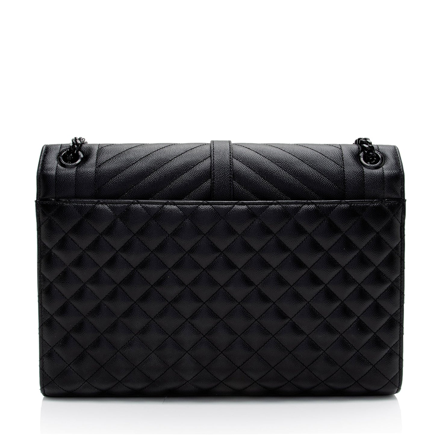 Saint Laurent Mixed Matelasse Grain de Poudre Monogram Large Envelope Bag DiLXbz