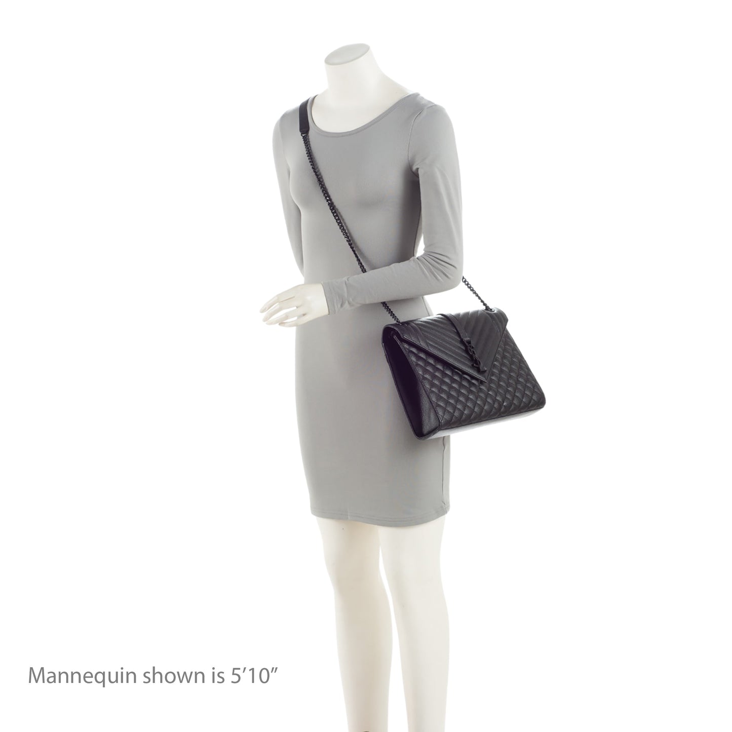 Saint Laurent Mixed Matelasse Grain de Poudre Monogram Large Envelope Bag DiLXbz
