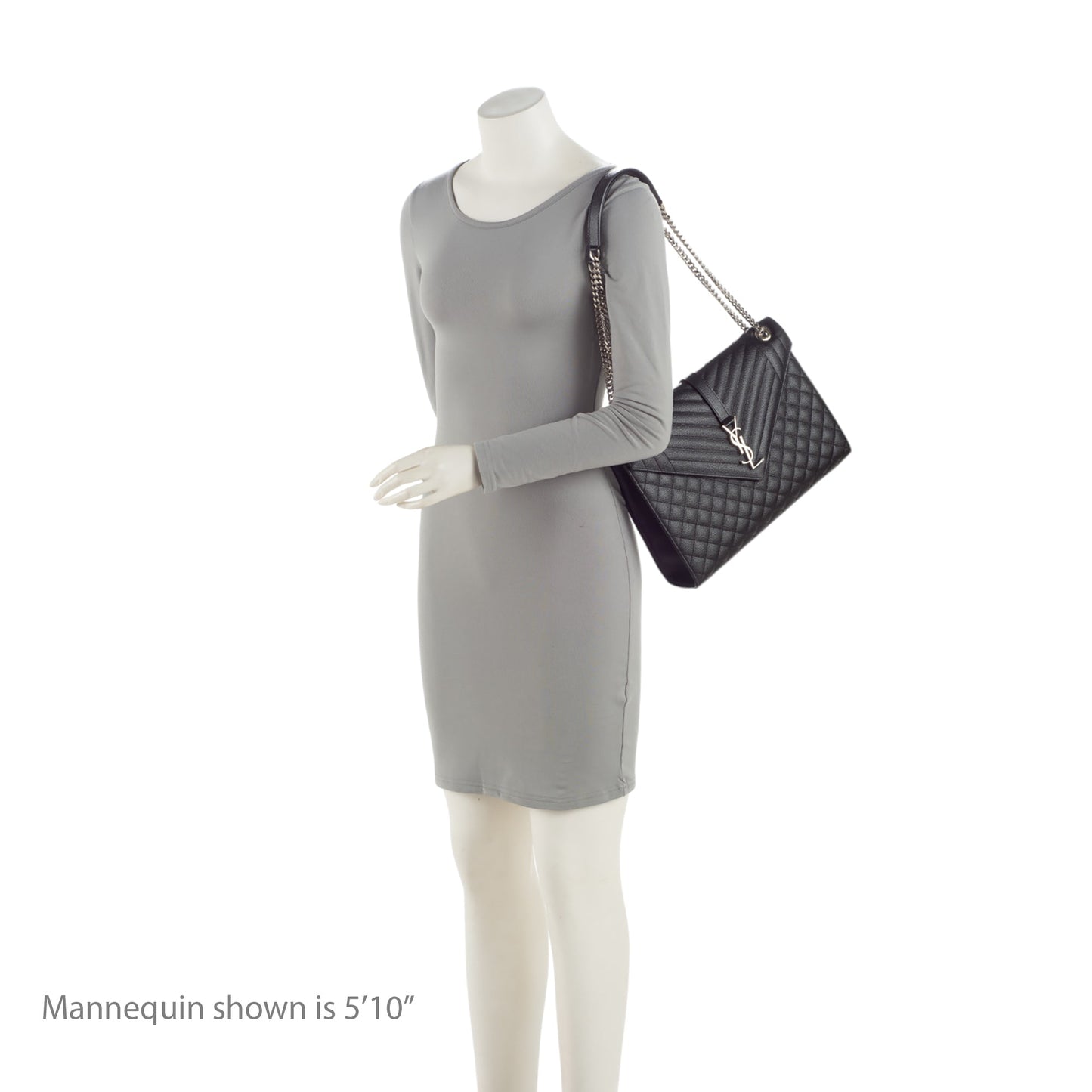 Saint Laurent Mixed Matelasse Grain de Poudre Monogram Large Envelope Bag DrXuU1
